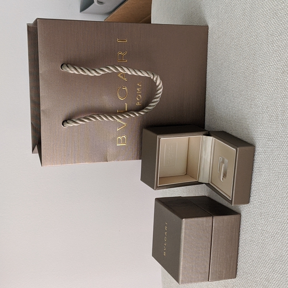 Bvlgari bulgari ring boxes and bag (empty)